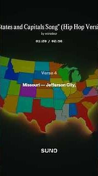 🎵 States and Capitals Song Hip Hop Version