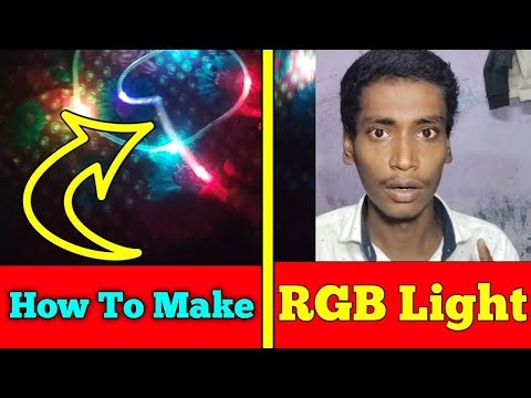 How To Make At Home RGB LED Multi Colour Light Project | For Amazing Project Making| 🔥🔥
