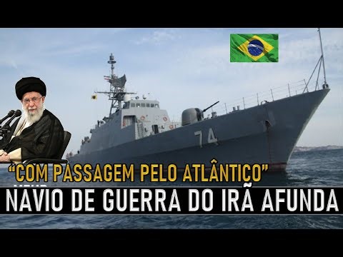 Fragata do IRÃ que navegou no ATLÂNTICO AFUNDA com 7 anos de serviço. #military #militar #brasil