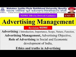 1|advertising management, advertising management bba 2nd semester, advertising management bba, mjpru