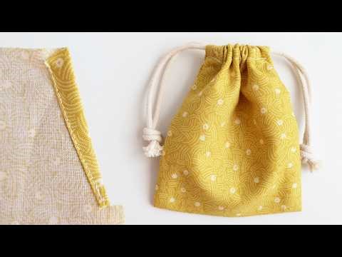 Clean Finished Drawstring Pouch | French Seam Technique