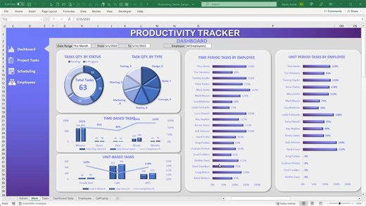 337K views · 1.9K reactions | ⏱️ Productivity isn’t about working more… it’s about tracking smarter. I built an Excel Productivity Tracker that shows exactly where your time goes and how to reclaim hours every week.  Comment if you want the link to the free workbook.  #ExcelTools #WorkSmarter #TimeManagement #ProductivityHacks #fblifestyle | Excel For Freelancers | Facebook