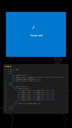 HopeUI | Programming | Tech | UIUX on Instagram: "Windows Loader Animation Using HTML CSS 😋😎 🔥 Source Code Available in GitHub in bio 🤙 !! FOLLOW US TO LEARN CODING !! Follow for more @_.codecrafters 💙 Tags Your Friends 😉 Don't forget Like ♥️ and share 💬 Save for future references 📖 If you found this content useful, please tap the ♥️ icon and give me a follow. I would greatly appreciate it. Also, if you have any feedback, questions or concerns, let me know in the comments section 💬. Tha