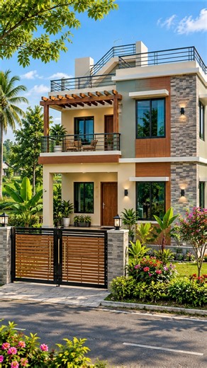 🏡 Home Design Ideas | House Exterior & Floor Plan #HouseDesign #HomeDesign