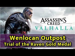 Assassin's Creed Valhalla - Wenlocan Outpost Raven Mastery Challenge - Gold Medal