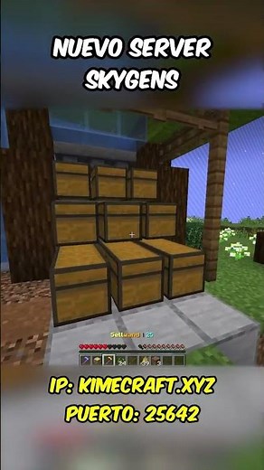 NUEVO SERVER CON SKYGENS✅ Java y Bedrock 1.8 a 1.20 #minecraft #minecraftip #server