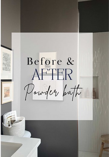 It’s crazy what just paint can do to a space. This little powder bath just needed some paint and art to elevate this small bathroom! Paint color is Gauntlet gray from sherwin williams. @sherwinwilliams . . . . #homedesign #amazonfinds #decorhacks #interiorsesign #interiordesign #powderbath #powderbathdesigns #darkbathroom #darkbathroominspo #vintageart #vintageart #darkbathroomdecor #gauntletgraysherwinwilliams #darkpaintcolors