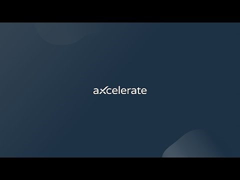 aXcelerate Webinar Series 001 - Workflow Automation