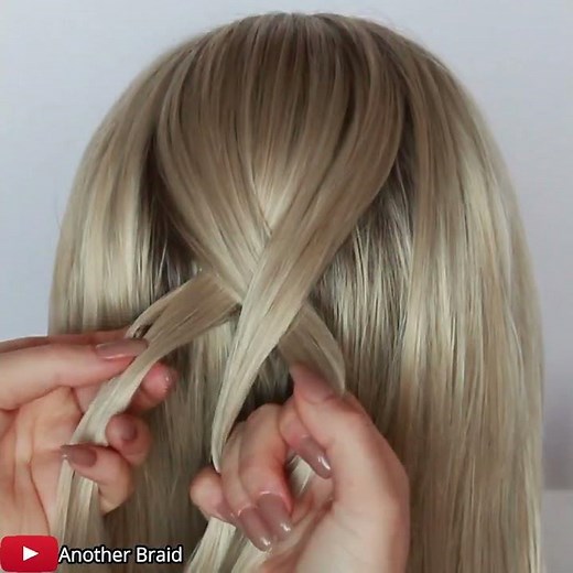 French Loop Braid Hair Tutorial | Braided Hairstyle #shorts