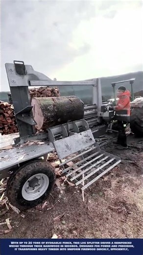 Advanced Timber Splitting Machine Innovation for Commercial firewood production and distribution