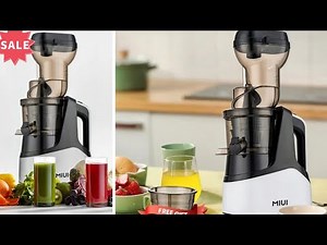 MIUI Slow Juicer | Cold Press Extractor FilterFree Electric Fruit Juicer Machine