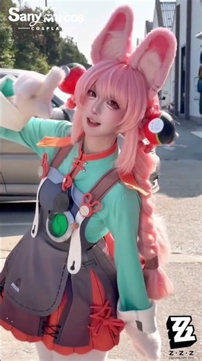 🐰🤍Zenless Zone Zero Cosplay Zhao Cosplay Costume Premium Edition Showcase🤍🐰🐰 #sanymucos