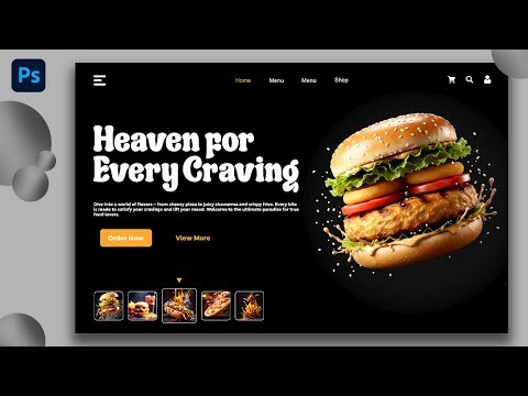 Create Professional UI Design using Photoshop | Photoshop UI Design Tutorial