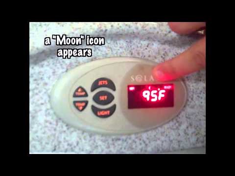 Solana Hot and Caldera Highland Series Control Panel Operation