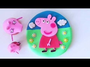 How to make Peppa Pig Cake DIY Play-Doh Recipe - CLAY ART TV