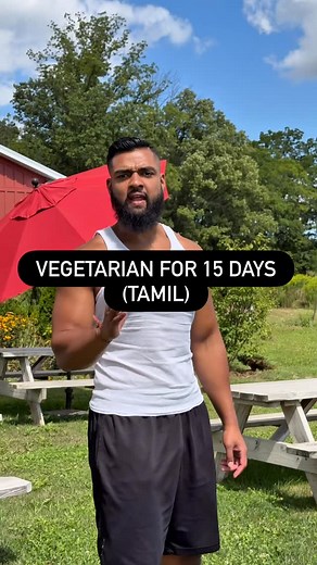 🥗 Vegetarian for 15 days — but only with organic, farm-fresh, chemical-free vegetables 🌱 Keeping it clean for my gut health 💚 Stop looking for unnecessary things — find organic farms around you and eat real food 🙏 #india #tamil | Thanesh Vigneswaran