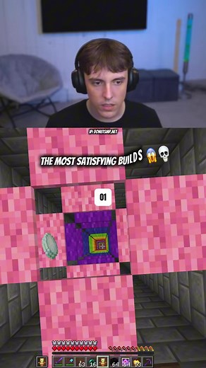 Satisfying Minecraft Builds on DonutSMP