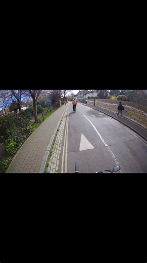 Illegal Motorbike / Driving In A Contraflow Cycle Lane
