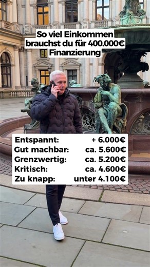 Welches Einkommen für 400.000 €???❓