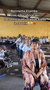 Bonnette Elombe : Une éducatrice qui reconnaissait chaque élève à sa voix . Repose en Paix 😢 | Voice of Congo