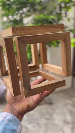 Infinity cube mini model in wood 👍🏻😀 #woodworking #imformative #satisfyingvideo #diy