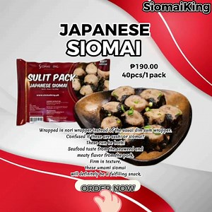 💢SIOMAI KING💢 * 100% PURE MEAT * NO EXTENDER *Availlable in 40 pcs/pack -Sulit pack na at sulit pa sa Sarap😍 Easy to cook in two ways! Deep fried/Steam 🤔😀 Availlable now👇👇👇 🥩Sulit Pork Siomai===156 🥩Sulit Beef Siomai===165 🍗SulitChicken Siomai=166 🥩Sulit Spicy Siomai==175 🥩Sulit Japanese """""==190 ☺BUY and ORDER NOW!!! 👇👇👇👇👇👇👇 *Online=just click the link👇 https://shop.siomaiking.ph/1111930594 😀Call or text 📲09690237601 💷Mode of Payment CASH GCASH= 09690237601 COD DELIVER