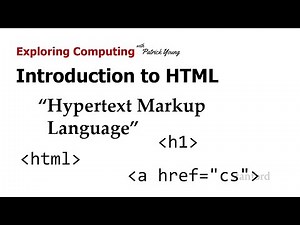 Stanford CS105: Intro to Computers | 2021 | Lecture 7.2 Intro to HTML: Hypertext Markup Language