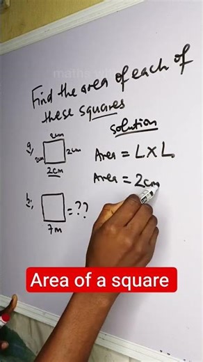 Easy way to find the area of a square #mathshorts #maths #shortviral #millionviews