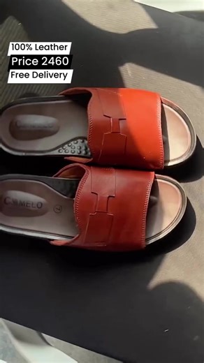 100% synthetic leather Slipper #slipper #leather