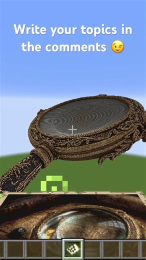 Random Building: Lens #creative #minecraft #gaming #building #mapart #art #minecraftbuilding