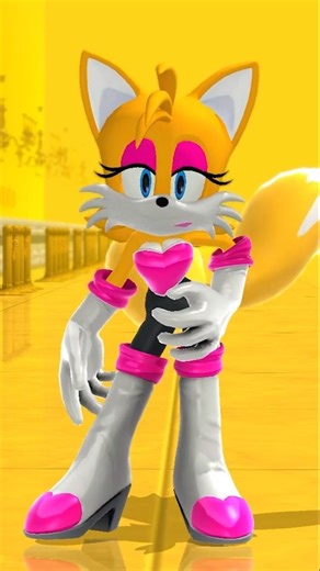 Tails is wearing Rouge’s outfit in the Sonic Generations Mod #FemaleTails #Rouge #SonicGenerations