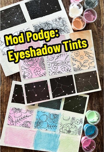 Dollar Tree Eyeshadow Tutorial with Mod Podge
