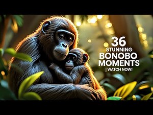 Bonobo Life in the Wild: 3 Minutes of Stunning Bonobo Behavior (36 Unique Clips)