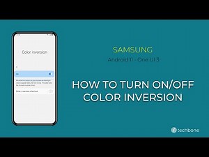 How to Turn On/Off Color inversion - Samsung [Android 11 - One UI 3]