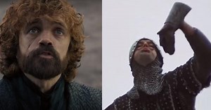 Watch: In funny mashup, Tyrion Lannister faces a French soldier from Monty Python film
