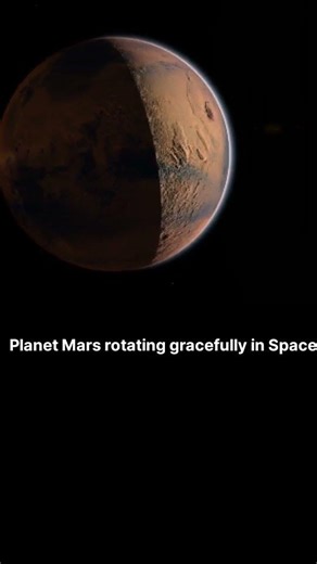 Mesmerizing View of Mars Rotating in Space 🌌