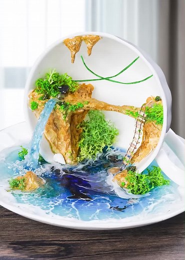 🏃‍♀️🏃Escape from the city and find somewhere to release—Small Cave Diorama #epoxy #satisfying #results #homedecor #tutorials #DIY #reveal #colorful #uvresin #epoxyideas #epoxyart #diorama #fyp #cave