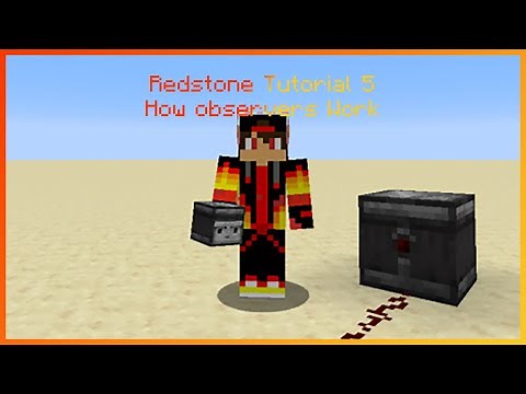 How do observers work in Minecraft {5}