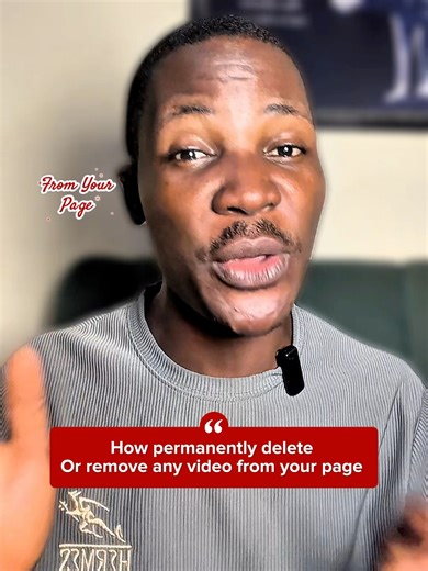 How permanently delete Or remove any video from your page as a content creator | Tunde's Diary