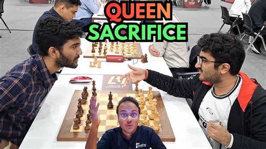 Gukesh plays his childhood buddy in this game GM Aditya Mittal. Both of them are born in 2006 and grew up playing in the similar tournaments across the country. They were now pitted in Doha, Qatar in the first round of World Blitz Championships 2025. Check out the game along with the commentary by IM Sagar Shah. Download the all-new ChessBase mobile App: Android: https://play.google.com/store/apps/details?id=com.chessbase.app.twa&hl=en iOS: https://apps.apple.com/us/app/chessbase-mobile/id673900