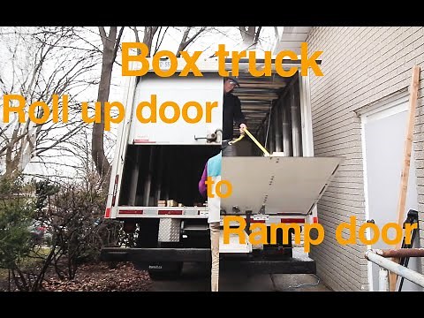 DIY Stealth Box Truck Conversion: Roll up door to Ramp door