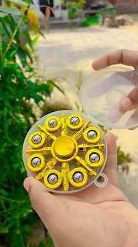 The Ultimate Gold Revolver Fidget Spinner! 🔫✨ #fidgetspinner #edc #oddlysatisfying #gadgets #fidget