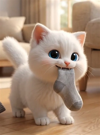 วันนี้มันสงบเกินไปอ่ะแม่ #แมวน่ารัก #แมวพูด #แมวAI #ทาสแมว #การ์ตูน3D