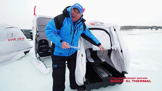 40 years ago, Dave Genz had an idea that would change the sport of ice fishing…the Fish Trap flip-over portable ice shelter. Although the flip-over shelter has evolved to many styles and models, the basic concept remains strikingly similar to Dave’s original concept. Watch this amazing video as Dave talks about why he created the fish trap… | Clam Outdoors