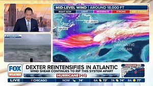 🌀 HURRICANE HQ: Tropical Storm Dexter is gaining strength as it races away from the U.S., and forecasters say it could approach hurricane-strength by tomorrow. More: https://www.foxweather.com/weather-news/tracking-tropical-storm-dexter-us-east-coast-atlantic | FOX Weather