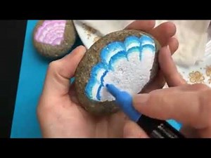 Simple Painted Seashells with Blended Posca Paint Pens | Rock Painting 101