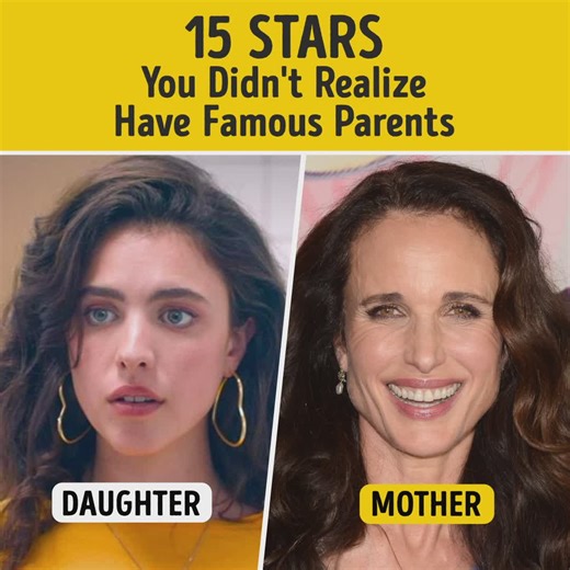 1.4M views · 7.3K reactions | 15 Stars You Didn't Realize Have Famous Parents | Smart is the New Sexy | Facebook