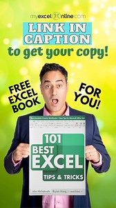 Ready to Excel like a Pro? Get your FREE E-BOOK - 101 Best Excel Tips...