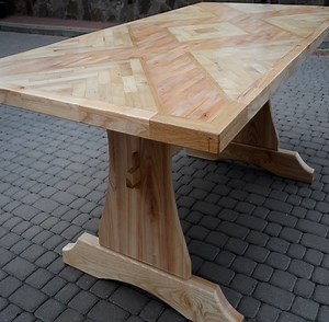 56K views · 697 reactions | Large dining table from an old parquet n...