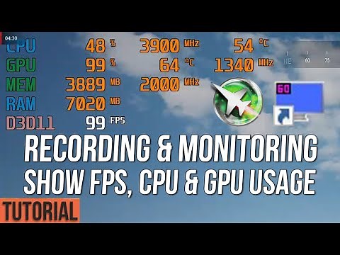 Tutorial Record & Menampilkan FPS, CPU & GPU Usage pada Games! - Windows 10 Only $14